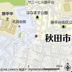 秋田県秋田市新屋北浜町2-39周辺の地図