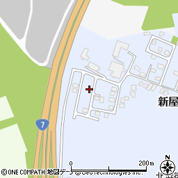 秋田県秋田市新屋北浜町22-3周辺の地図