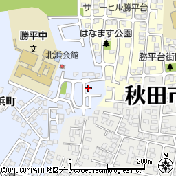 秋田県秋田市新屋北浜町2-41周辺の地図