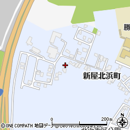 秋田県秋田市新屋北浜町20-15周辺の地図