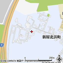 秋田県秋田市新屋北浜町20-16周辺の地図