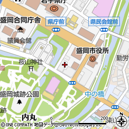 株式会社岩手日報社　編集・読者センター周辺の地図