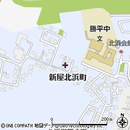 秋田県秋田市新屋北浜町14-17周辺の地図