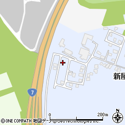 秋田県秋田市新屋北浜町22-21周辺の地図
