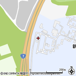 秋田県秋田市新屋北浜町23-4周辺の地図