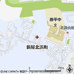 秋田県秋田市新屋北浜町14-22周辺の地図