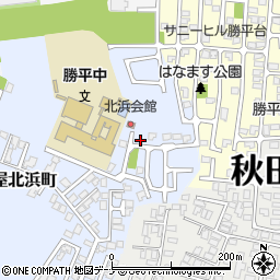 秋田県秋田市新屋北浜町2-6周辺の地図