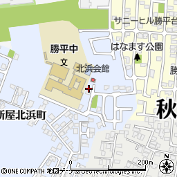 秋田県秋田市新屋北浜町2-10周辺の地図