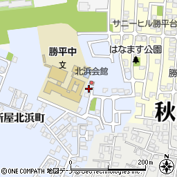 秋田県秋田市新屋北浜町2-9周辺の地図
