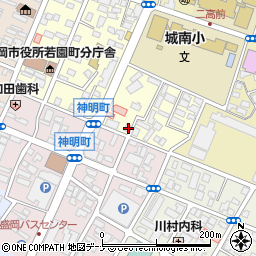 岩手県盛岡市若園町10-49周辺の地図