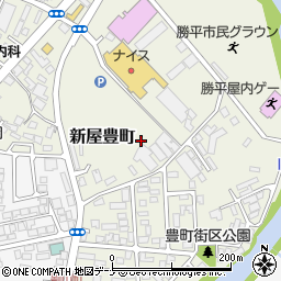 秋田県秋田市新屋豊町周辺の地図