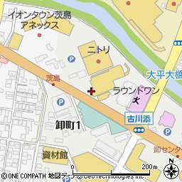 秋田ドーム周辺の地図