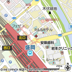 かねまき・鍼・灸治療院　盛岡駅前店周辺の地図