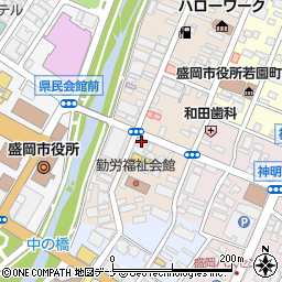 白沢　せんべい店周辺の地図