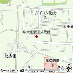 中太田新田公民館周辺の地図
