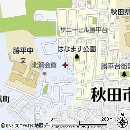 秋田県秋田市新屋北浜町1-35周辺の地図