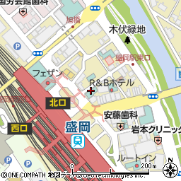 リッチモンドホテル盛岡駅前周辺の地図