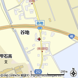 岩手県岩手郡雫石町谷地周辺の地図