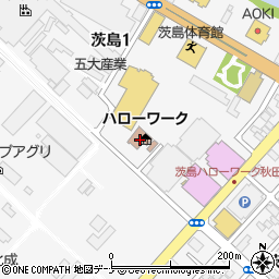 秋田公共職業安定所周辺の地図