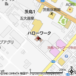 秋田公共職業安定所周辺の地図
