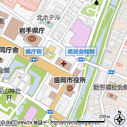 岩手県盛岡地区合同庁舎周辺の地図