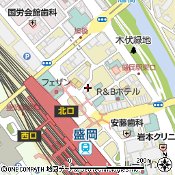 アジア航測株式会社　盛岡支店周辺の地図
