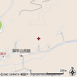 秋田県秋田市下北手梨平周辺の地図