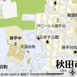 秋田県秋田市新屋北浜町1-25周辺の地図