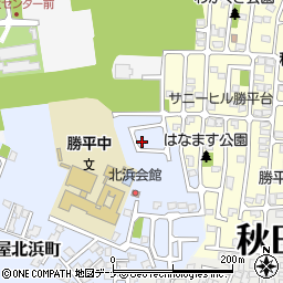 秋田県秋田市新屋北浜町1-18周辺の地図
