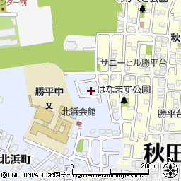 秋田県秋田市新屋北浜町1-16周辺の地図