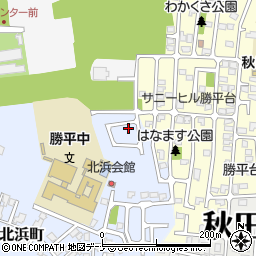秋田県秋田市新屋北浜町1-21周辺の地図