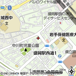 タカノフーズ株式会社　盛岡営業所周辺の地図