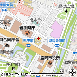 岩手県公会堂　２１号室周辺の地図