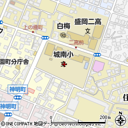 岩手県盛岡市若園町9周辺の地図