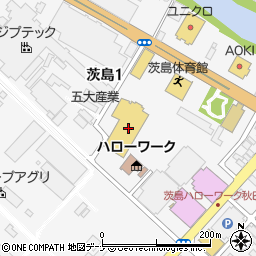 スーパースポーツゼビオ秋田茨島店周辺の地図