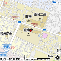 岩手県盛岡市若園町9-20周辺の地図