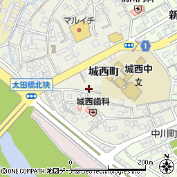 岩手県盛岡市城西町6-24周辺の地図