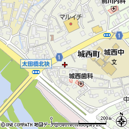 岩手県盛岡市城西町6-16周辺の地図