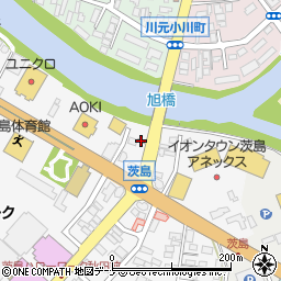 秋田中央警察署茨島交番周辺の地図