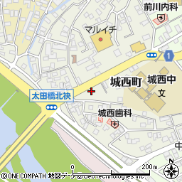 岩手県盛岡市城西町6周辺の地図