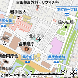長田電機工業株式会社　盛岡営業所周辺の地図