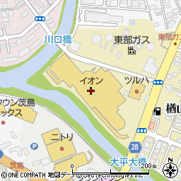 幸楽苑イオン秋田中央店周辺の地図