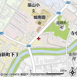秋田県秋田市楢山古川新町周辺の地図