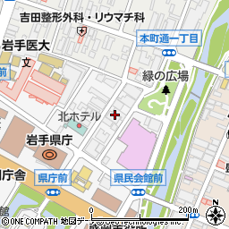 日本無線株式会社　盛岡営業所周辺の地図