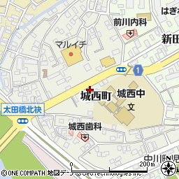 岩手県盛岡市城西町5-31周辺の地図