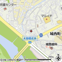 岩手県盛岡市城西町10-5周辺の地図