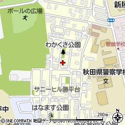勝平台ふれあい会館周辺の地図