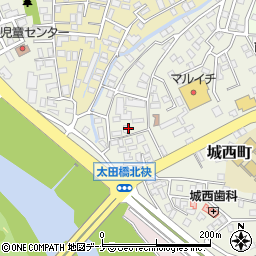 岩手県盛岡市城西町10周辺の地図