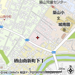 秋田県秋田市楢山南新町上丁周辺の地図