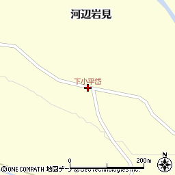 下小平岱周辺の地図